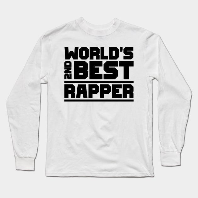 2nd best rapper Long Sleeve T-Shirt by colorsplash